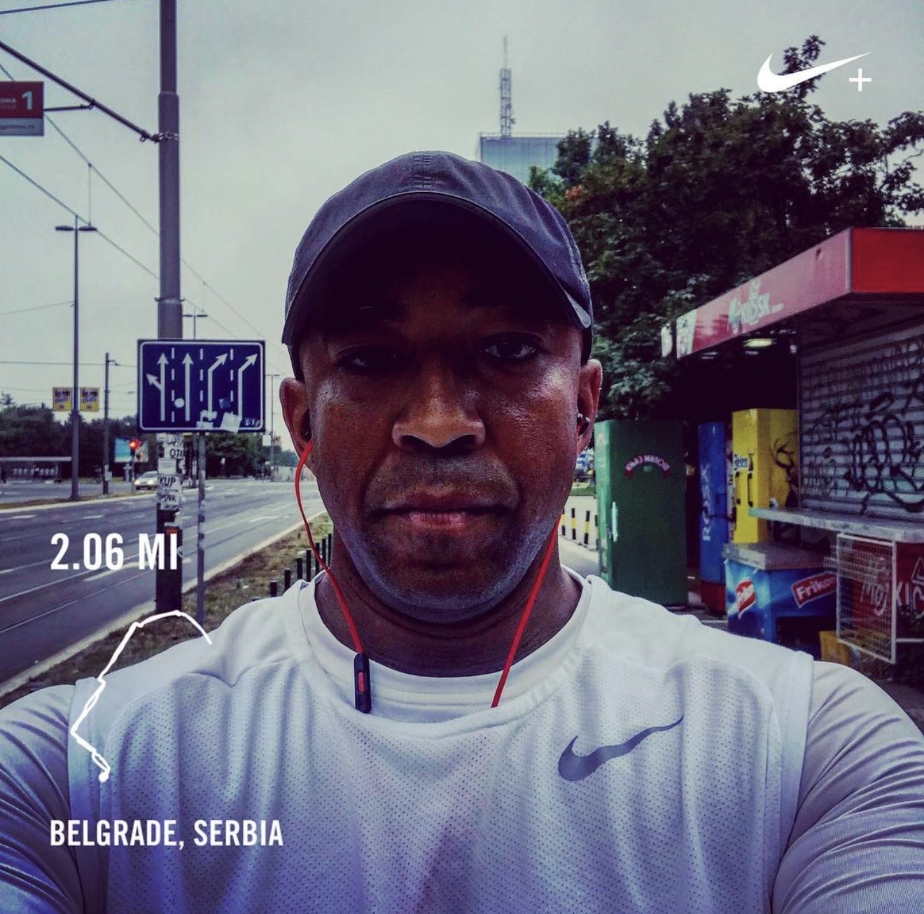 Paul Juarez running in Sao Paulo